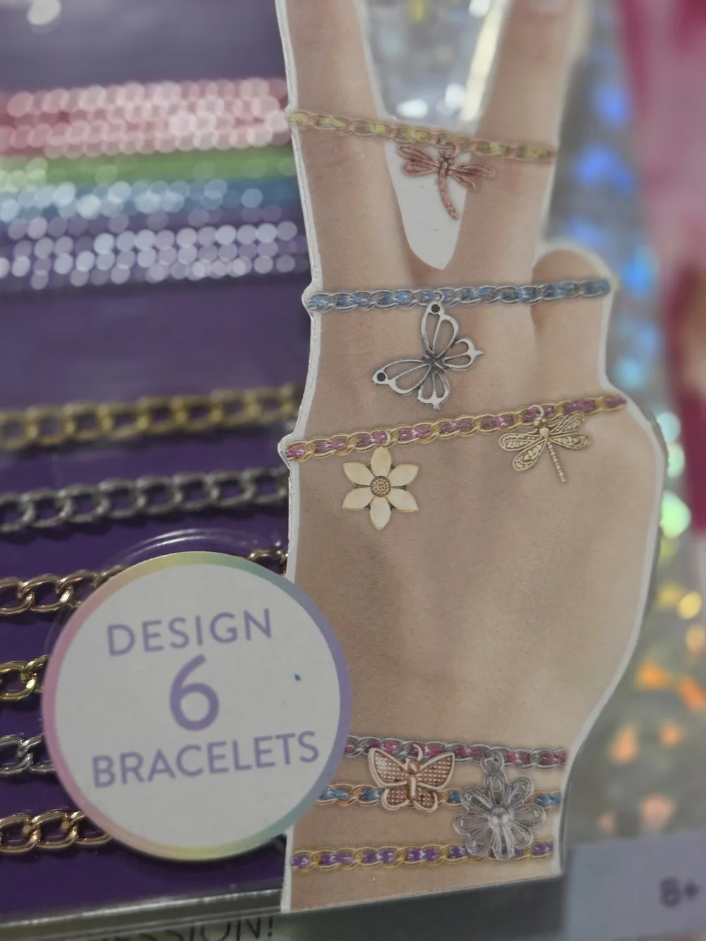 Bracelet Design Kit - Pink & Multicolor Kids Bracelet Set